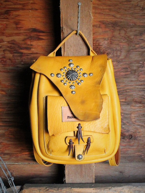 Mustard yellow backpack purse hotsell