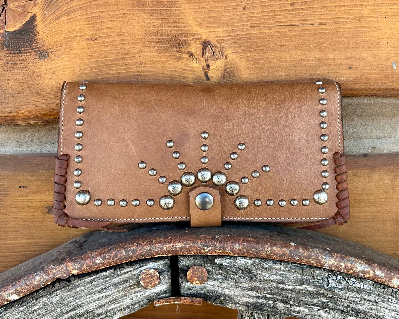 Silver Buckskin Sunburst Wallet
