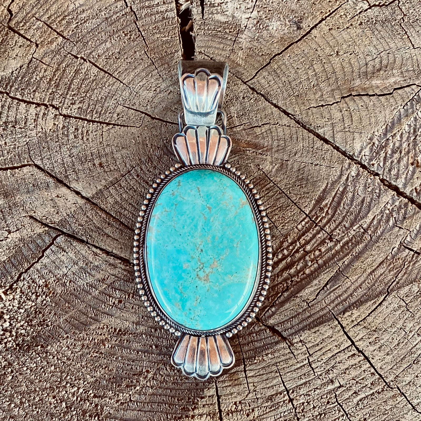 Tyrone Turquoise & Sterling Silver Pendant