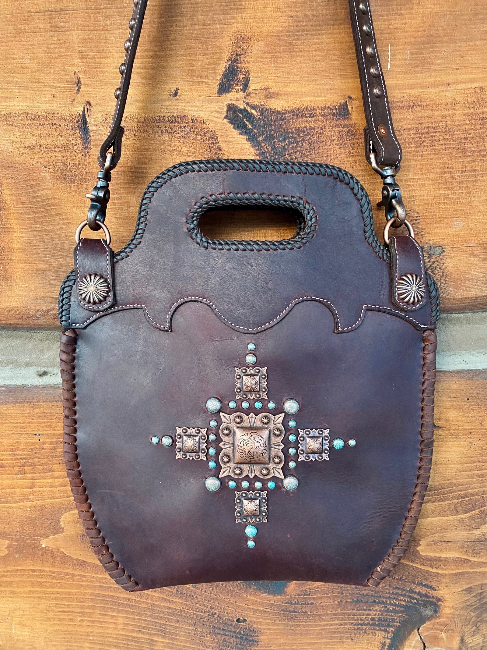 Brown Boot Top Purse