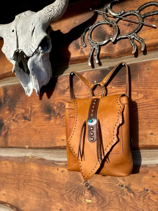 Medium Raw Edge Backpack