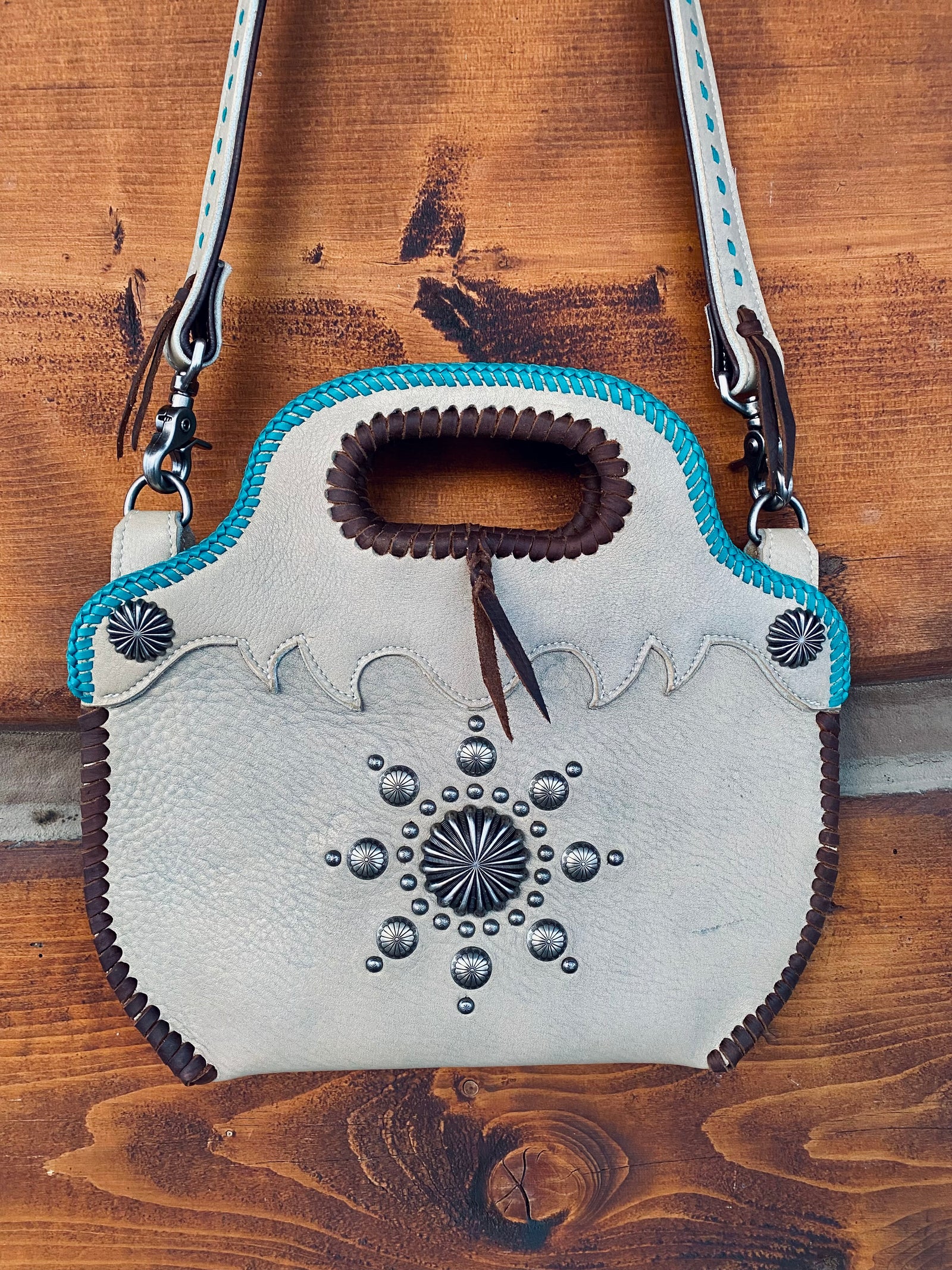 Cream Boot Top Purse