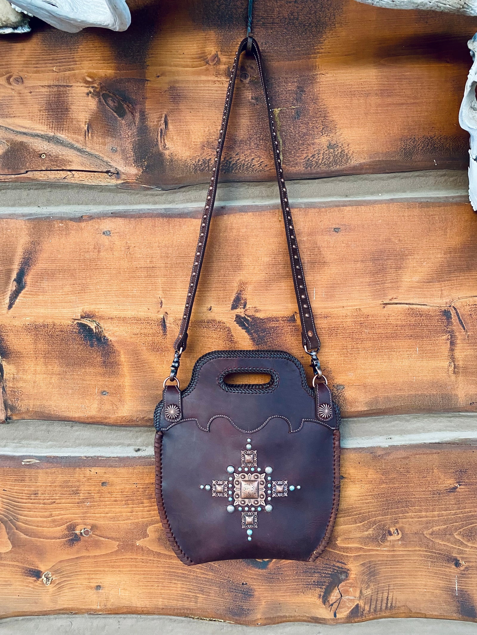 Brown Boot Top Purse