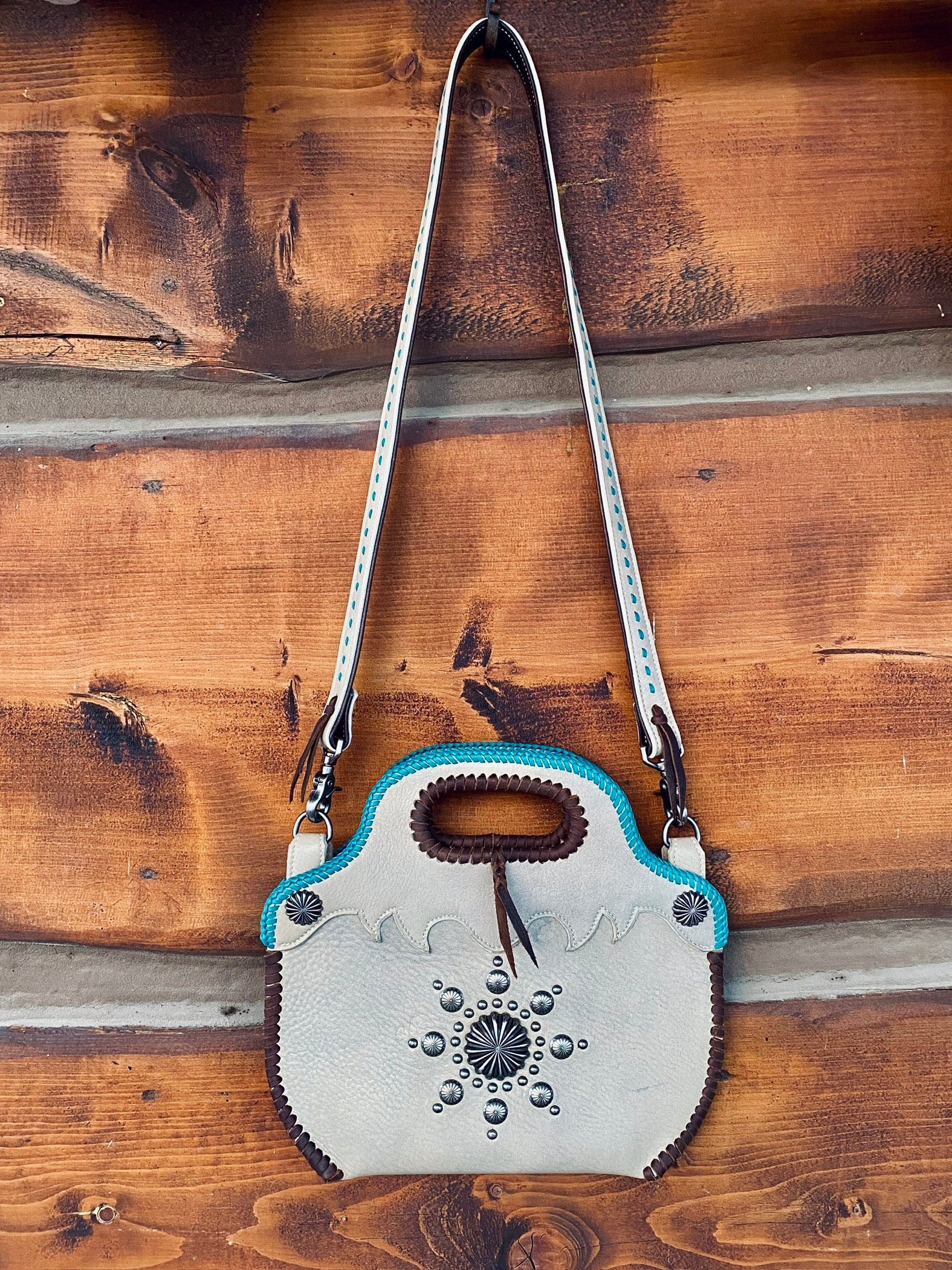 Cream Boot Top Purse