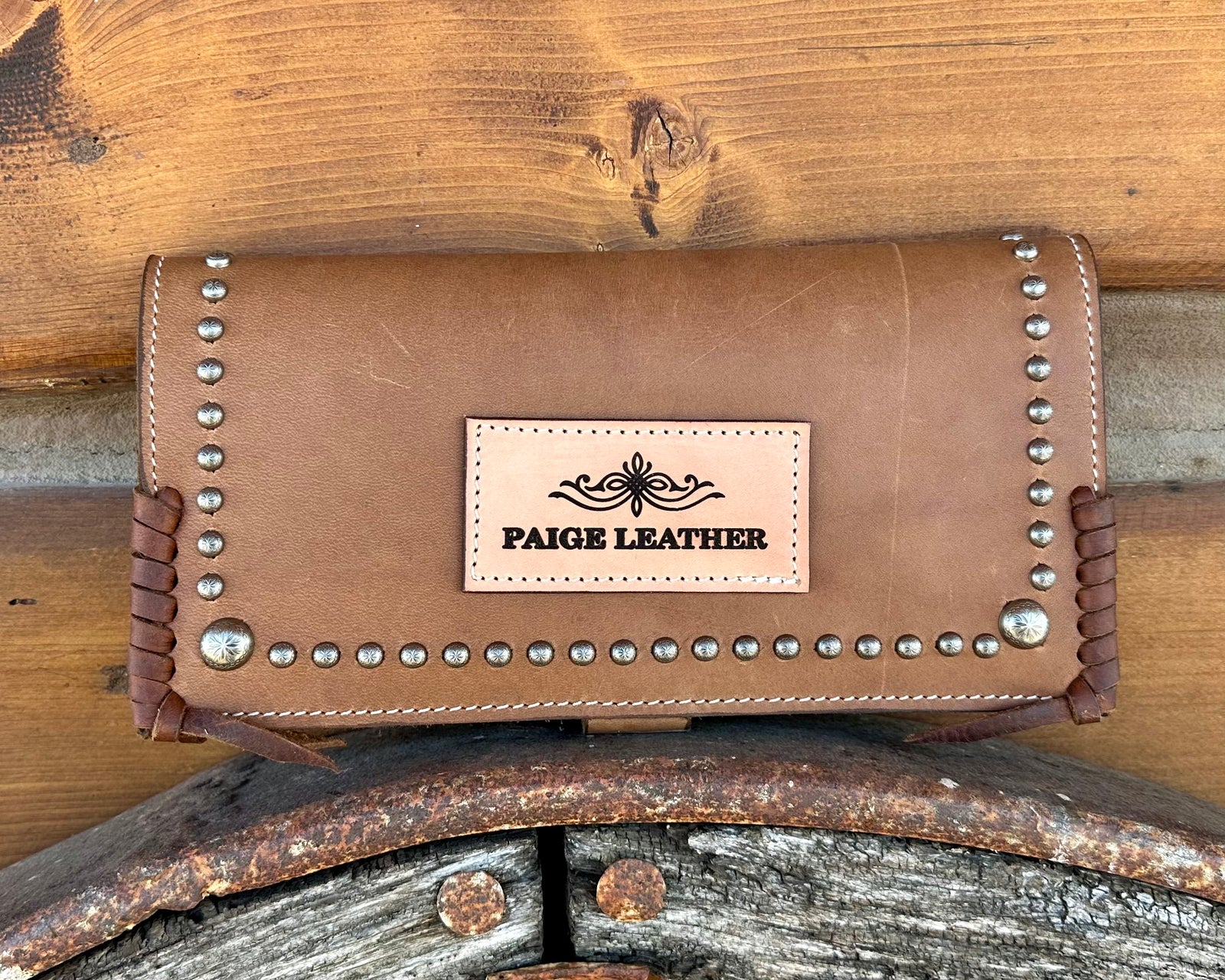 Silver Buckskin Sunburst Wallet