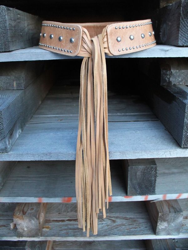 Fringe Tie Belt