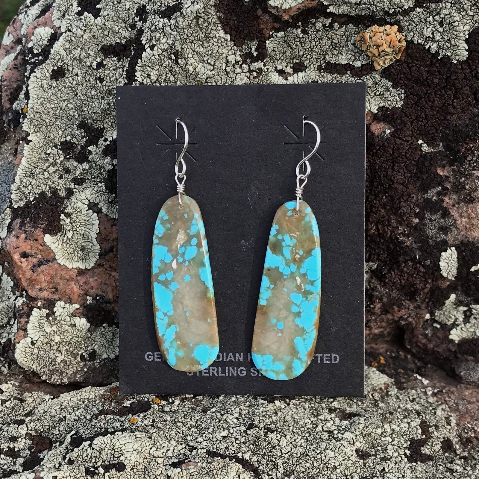 Turquoise Slab Earrings