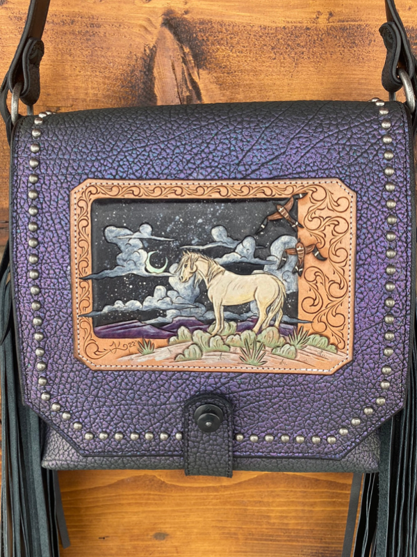 Twisted K Leather Collab Purse