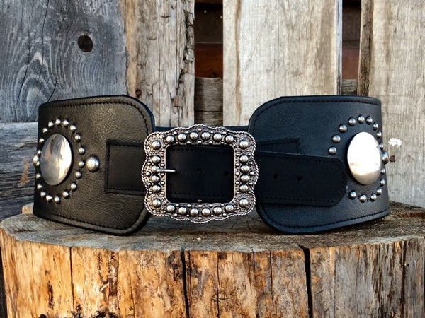 Handmade western leather belt